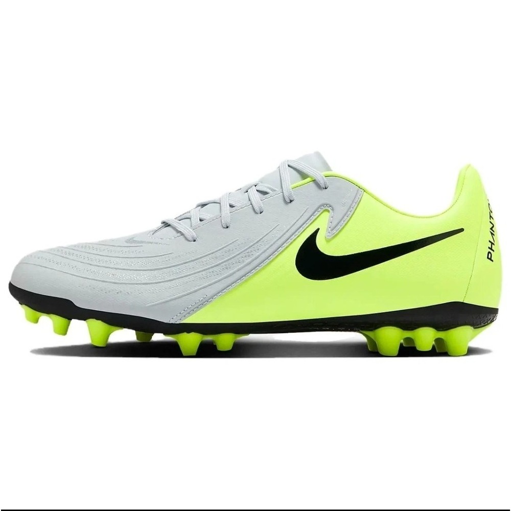 Nike Phantom GX II Academy AG Soccer Cleats Silver Black Volt FJ2552-003 Size 6